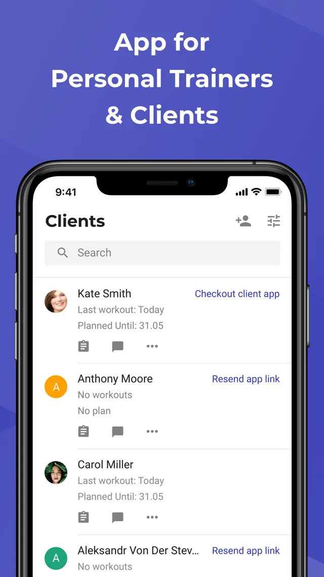 TrainerFu app for personal trainers and clients